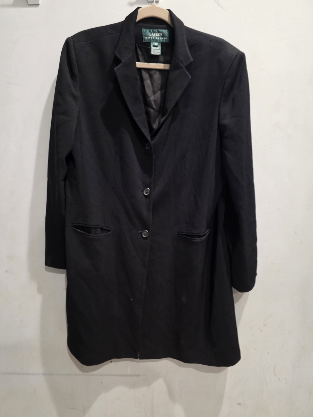 Lauren Ralph Lauren Women's Black Tailored Blazer Coat